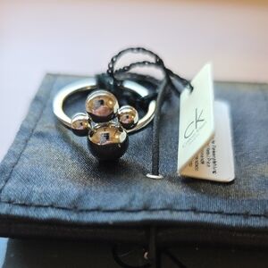 Calvin Klein Silver Geometric Ring